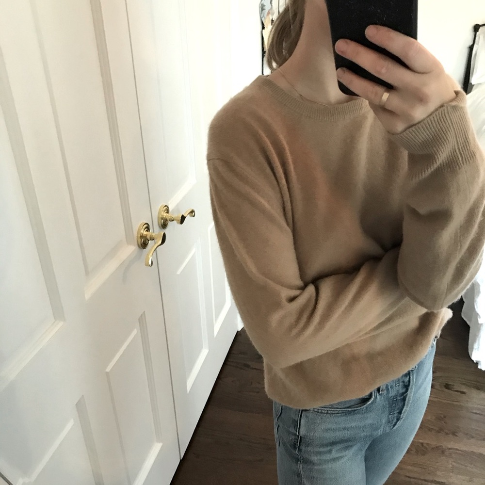 Camel Cashmere Sweater